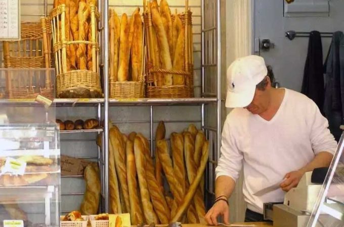 Bread and croissants in Paris