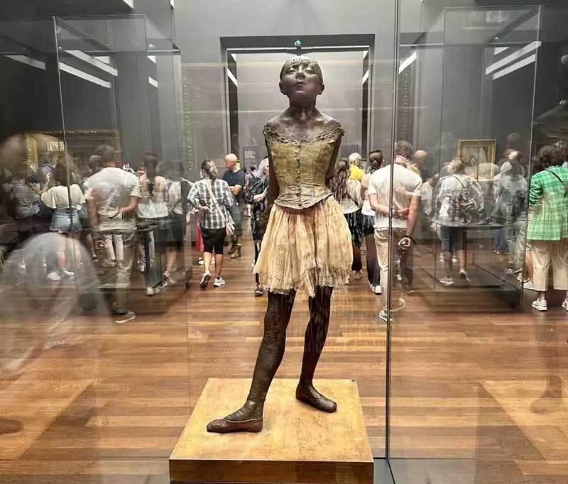 Sculptures by Degas on display at the Musée d’Orsay in Paris