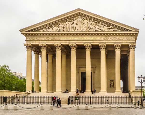 La Madeleine, famous church in the 8th arrondissement