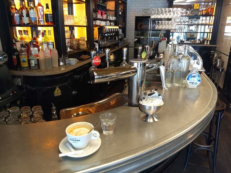 Zinc used in Paris on rooftops and traditional café bar counters