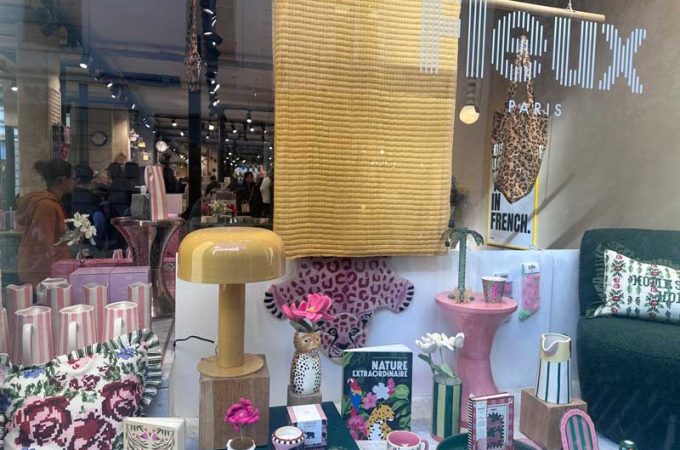 Fleux design shop in the Marais district of Paris selling unique gifts and home accessories