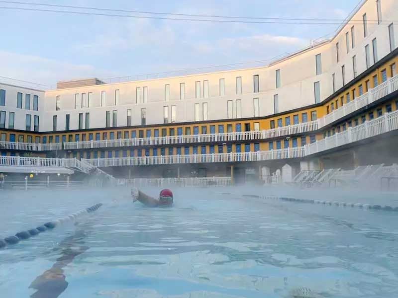 Hotel Molitor in Paris with its iconic swimming pools near Roland Garros
