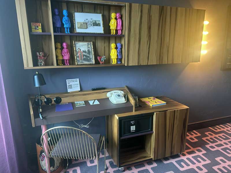 Colorful and unique room at 25hours Hotel Terminus Nord in Paris