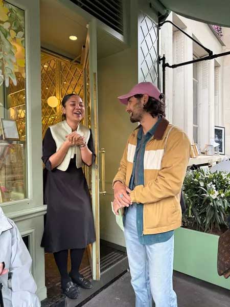 Local French tasting during a Le Marais walking tour in Paris